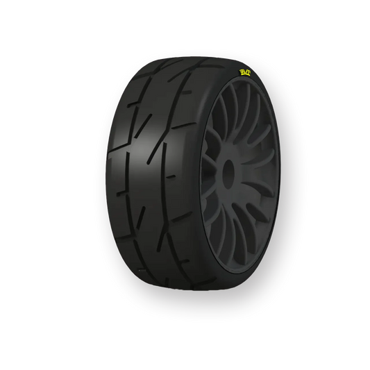 PMT: 1/8 Soft Q03 GT Rally Tyres - 1 Pair (Black)