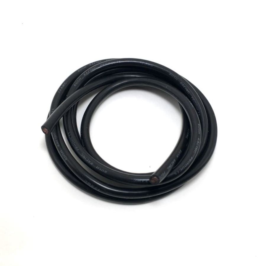 Rush 12G  Flexible Silver wire black 110cm