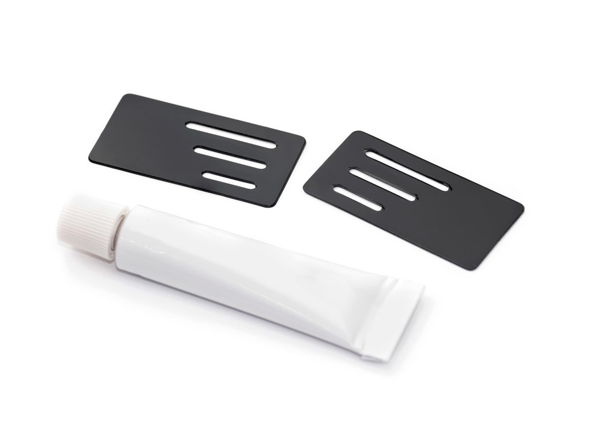 WING ENDPLATE with SLIT for 1/10 TC with GLUE (Black/0.5mm/2pcs)