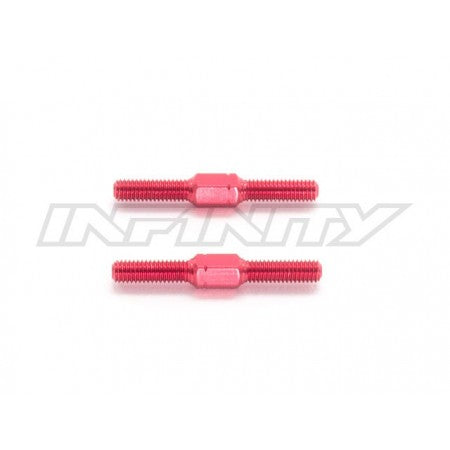 Infinity Aluminum Turnbuckle M3x25mm (Red/2pcs)