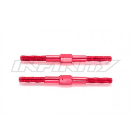 Infinity Aluminum Turnbuckle M3x42mm (Red/2pcs)